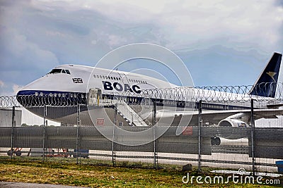 BOAC-liveried 747 of BA Editorial Stock Photo